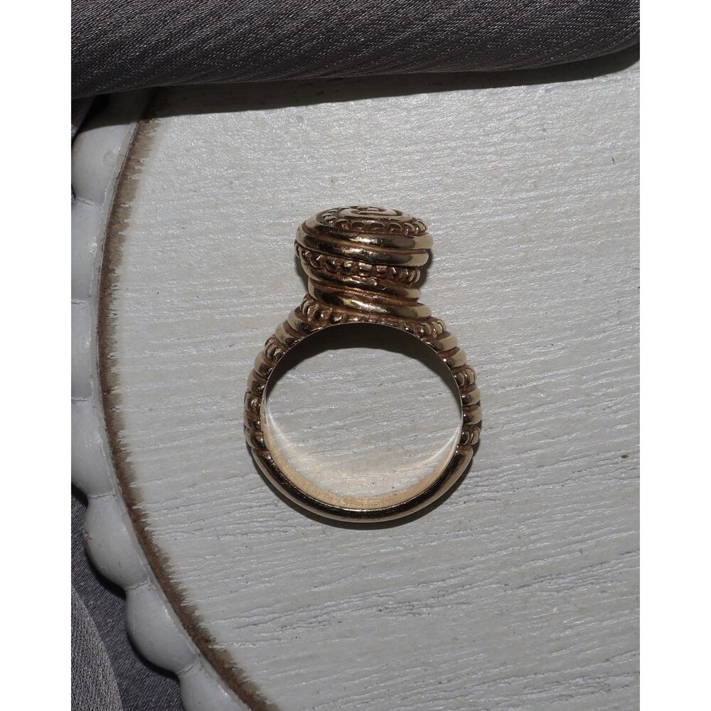 Retired James Avery 14k Yellow Gold African Bead Ring 11.4G / Sz 7 - Picture 4 of 5